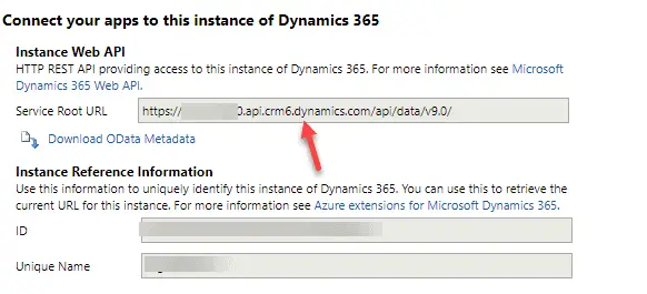 Dynamics 365 - Web API Location